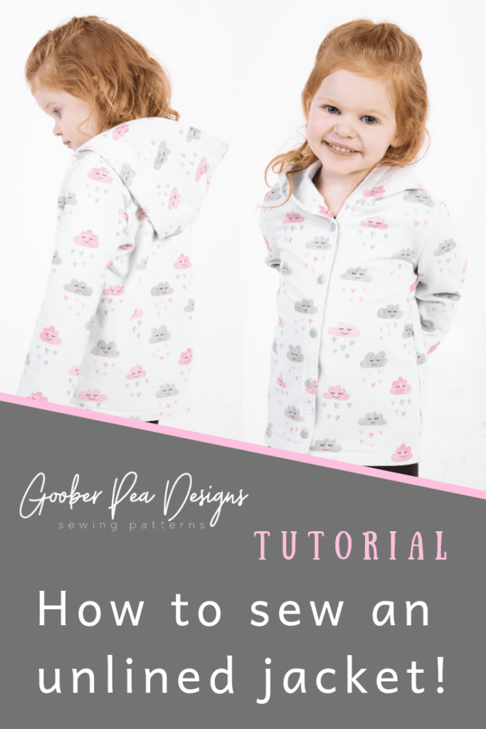 Easy tutorial - how to take a lined jacket PDF sewing pattern and sew it with a single layer of fabric (unlined)