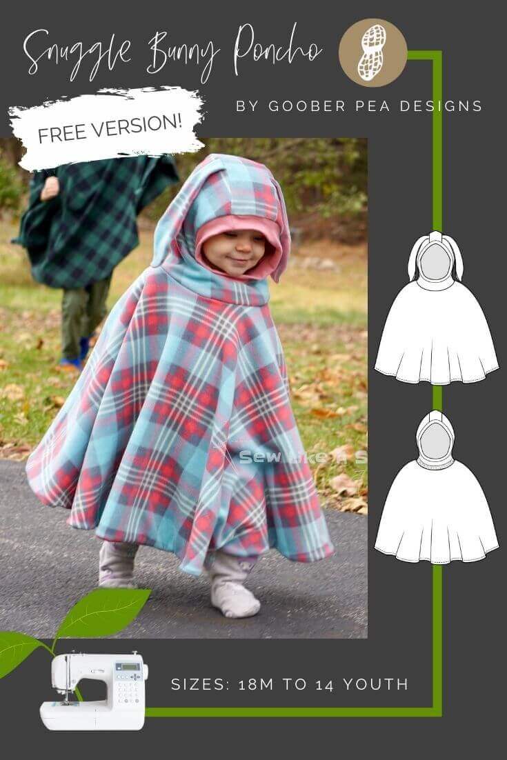 Snuggle Bunny Poncho - FREE VERSION - Goober Pea Designs