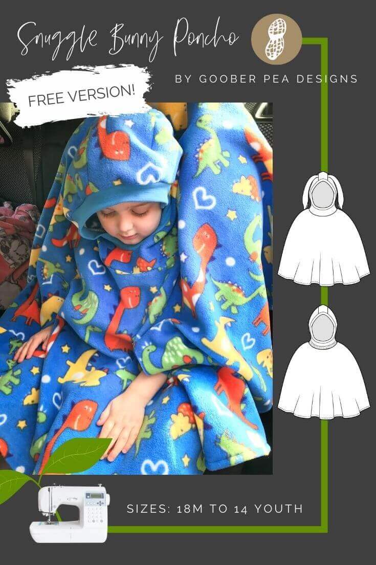 Snuggle Bunny Poncho FREE VERSION Goober Pea Designs